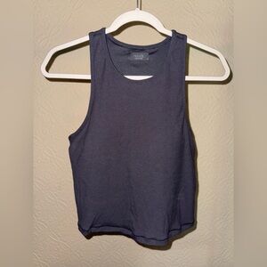 Nuuds graphite Crop Tank Top Sleeveless